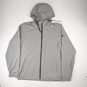 686 Men's Large UNIX Full Zip Shell Jacket - Light Gray